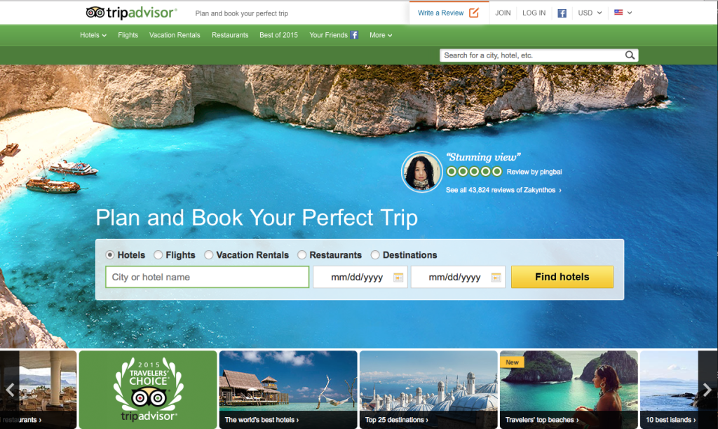 travel trip online reviews